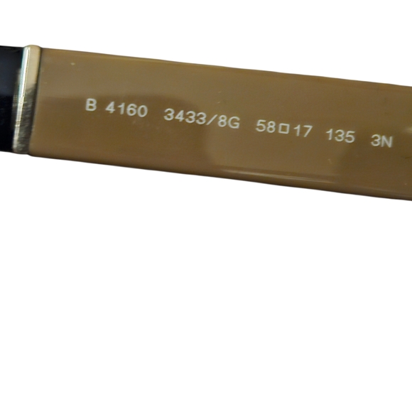 Burberry Black Nova Check Sunglasses. NWT W/ COA - Picture 3 of 6